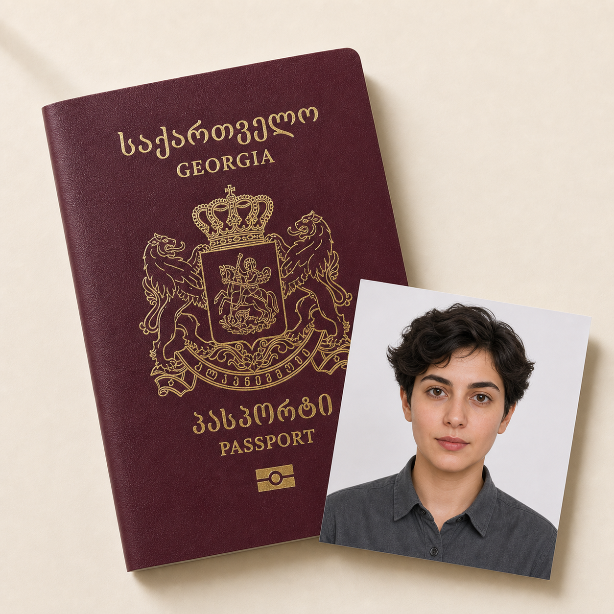 Georgia Passport photo product preview